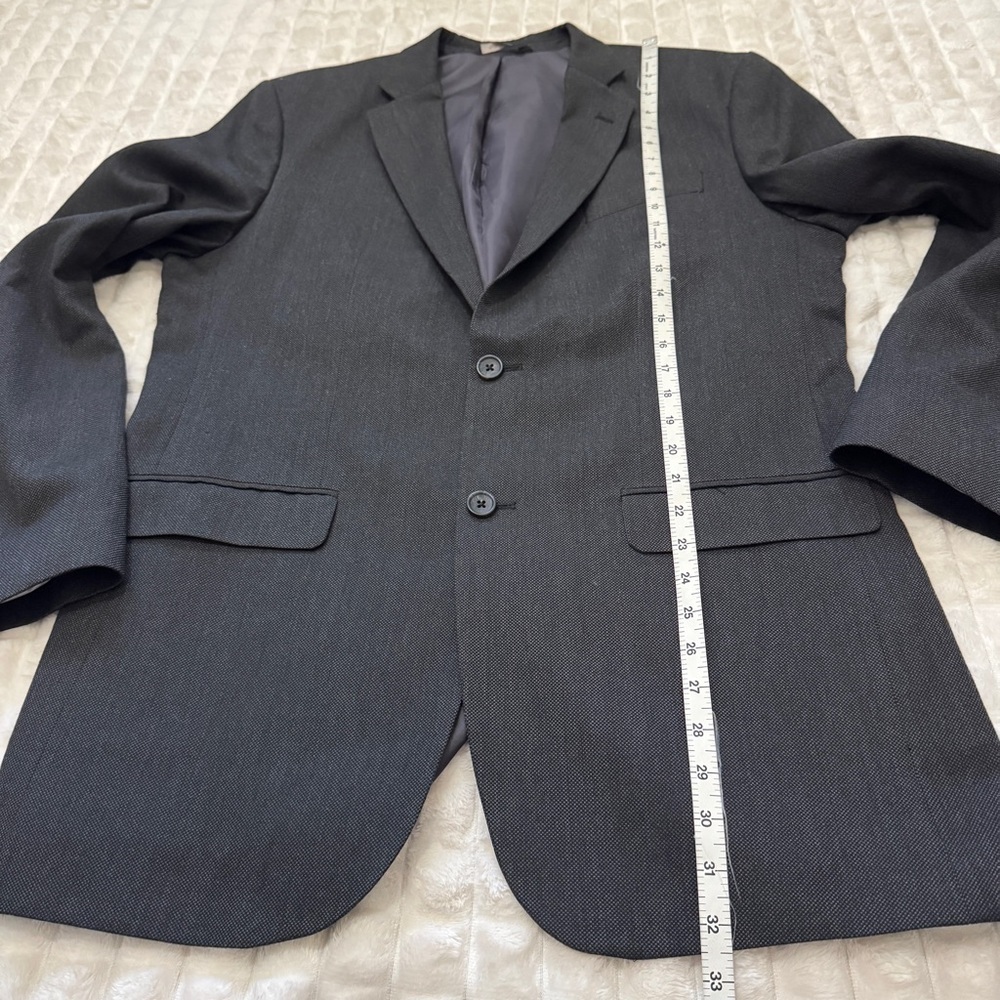 Banana Republic 44L Charcoal Gray Tailored Fit Blazer Sport Coat Jacket - Picture 5 of 6